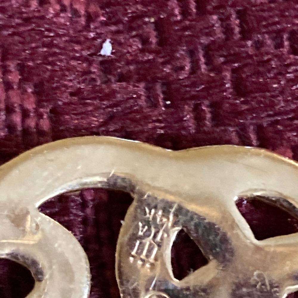 14K GOLD JAMES AVERY ESTATE OPEN WORK SWIRL PIN - GORGEOUS - Picture 9 of 14